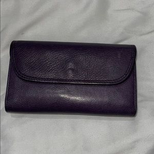Purple Leather Wallet